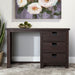 Elements International Vista Computer Desk in Brown - Vida Furniture (Laredo,TX)