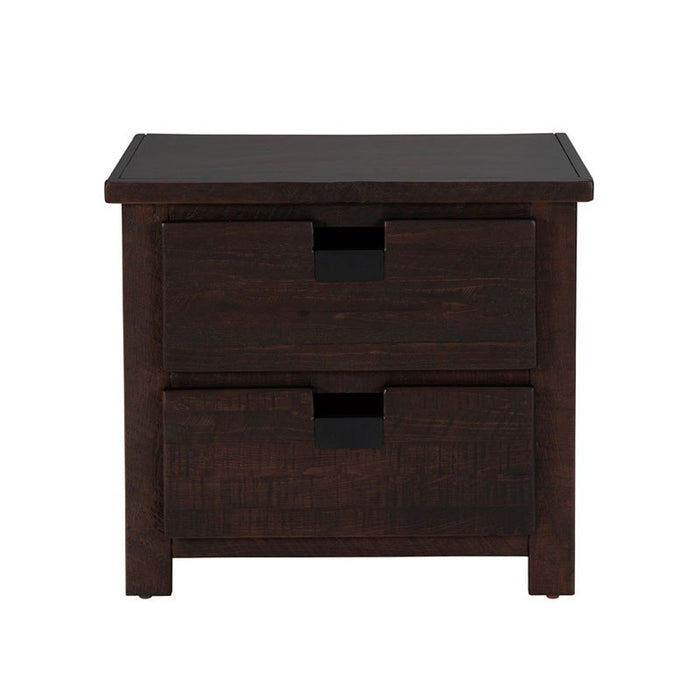 Elements International Vista Nightstand in Brown - Vida Furniture (Laredo,TX)