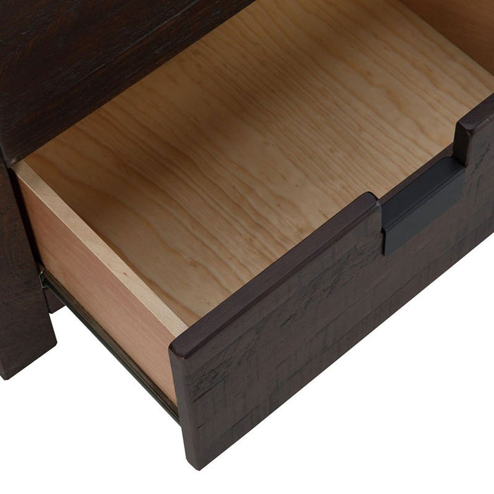 Elements International Vista Nightstand in Brown - Vida Furniture (Laredo,TX)