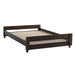 Elements International Vista Twin over Full Basic Loft Bed with Bookcase in Brown - Vida Furniture (Laredo,TX)