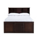 Elements International Vista Captain Bed Twin Storage Bed in Brown - Vida Furniture (Laredo,TX)