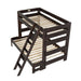 Elements International Vista Twin over Full Bunk Bed with Ladder in Brown - Vida Furniture (Laredo,TX)