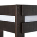 Elements International Vista Twin over Full Bunk Bed with Staircase in Brown - Vida Furniture (Laredo,TX)