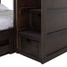Elements International Vista Twin over Full Bunk Bed with Staircase in Brown - Vida Furniture (Laredo,TX)