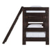 Elements International Vista Twin over Twin Bunk Bed with Ladder in Brown - Vida Furniture (Laredo,TX)