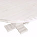 Elements International Condesa Round Dining Table in White - Vida Furniture (Laredo,TX)