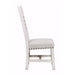 Elements International Condesa Wooden Back Side Chair (Set of 2) in White - Vida Furniture (Laredo,TX)