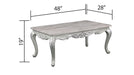 Galaxy Home Melrose Coffee Table in Silver - Vida Furniture (Laredo,TX)