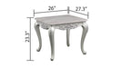 Galaxy Home Melrose End Table in Silver - Vida Furniture (Laredo,TX)