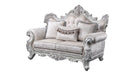 Galaxy Home Melrose Loveseat in Silver - Vida Furniture (Laredo,TX)