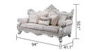 Galaxy Home Melrose Sofa in Silver - Vida Furniture (Laredo,TX)