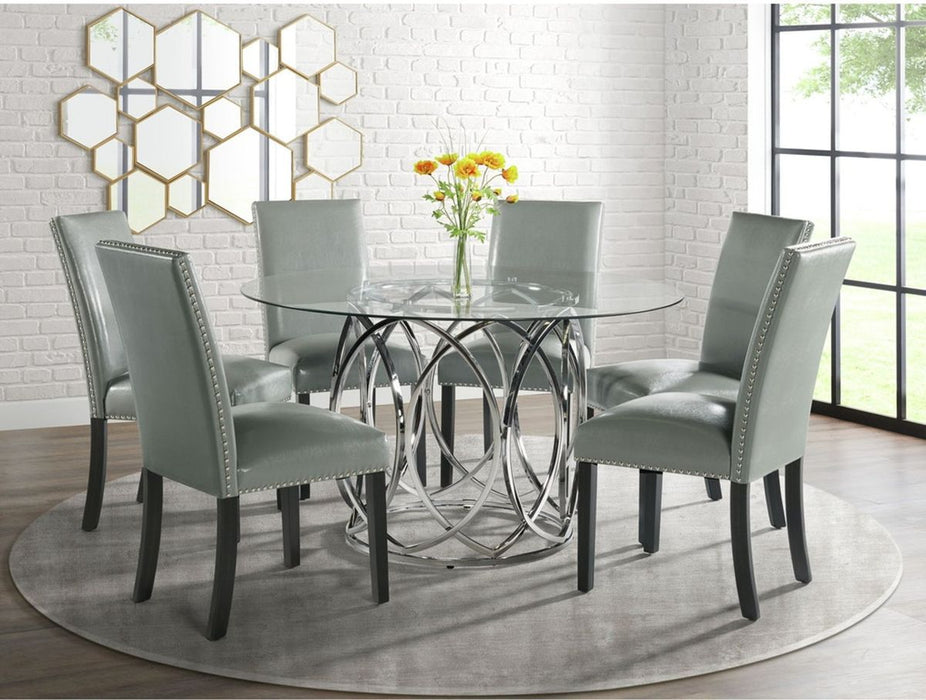 Elements International Merlin Round Dining Table - Vida Furniture (Laredo,TX)