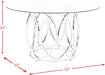 Elements International Merlin Round Dining Table - Vida Furniture (Laredo,TX)