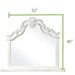 Galaxy Home Milan Mirror in White - Vida Furniture (Laredo,TX)