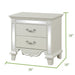 Galaxy Home Milan Nightstand in White - Vida Furniture (Laredo,TX)