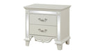 Galaxy Home Milan Nightstand in White - Vida Furniture (Laredo,TX)