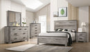 Elements International Millers Cove 2 Drawer Nightstand in Gray - Vida Furniture (Laredo,TX)