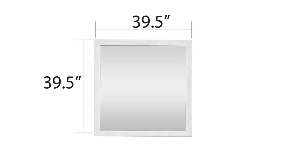 Galaxy Home Denver Mirror Rustic Oak - Vida Furniture (Laredo,TX)