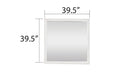 Galaxy Home Denver Mirror Rustic Oak - Vida Furniture (Laredo,TX)