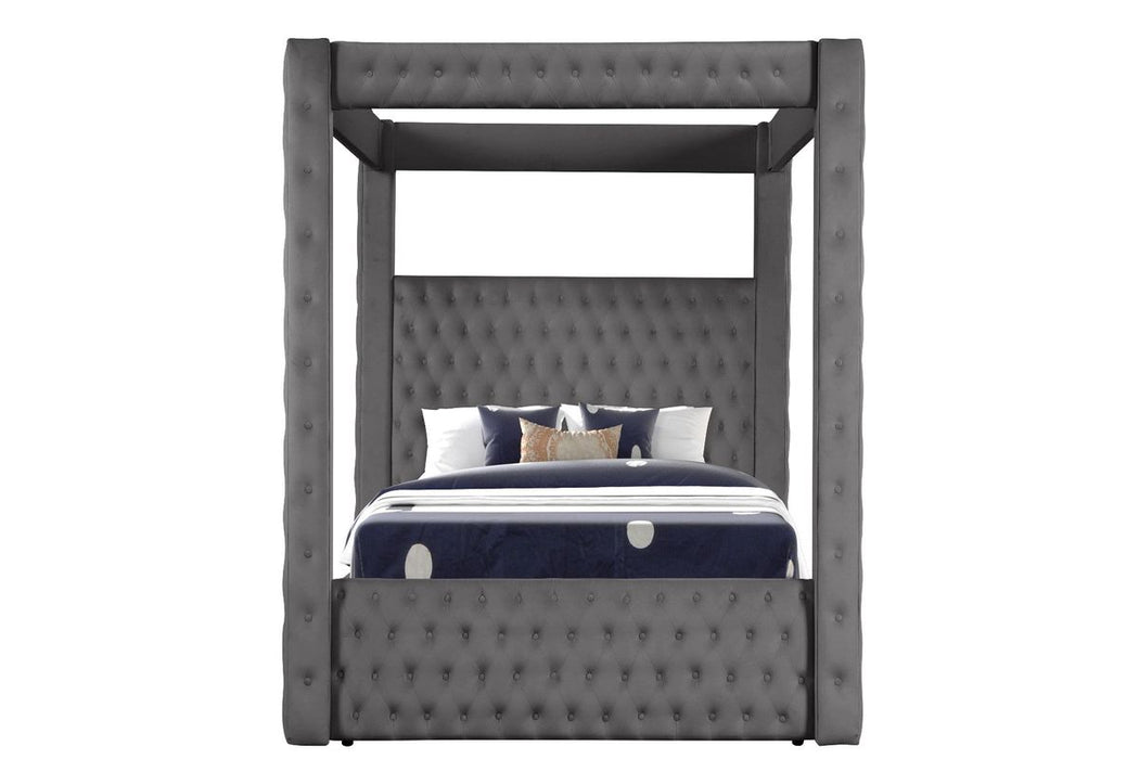 Galaxy Home Monica Full Bed in Gray - Vida Furniture (Laredo,TX)