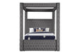Galaxy Home Monica Full Bed in Gray - Vida Furniture (Laredo,TX)