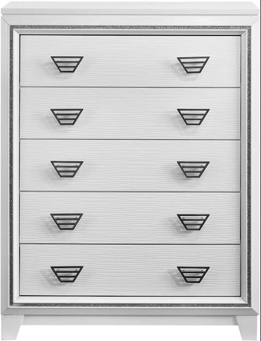 Elements International Moondance Chest in White - Vida Furniture (Laredo,TX)