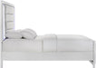 Elements International Moondance Full Panel Bed in White - Vida Furniture (Laredo,TX)