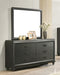 Elements International Moonstone Mirror in Gray - Vida Furniture (Laredo,TX)