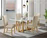 Elements International Morris Side Chair in Natural - Vida Furniture (Laredo,TX)