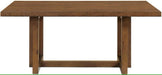 Elements International Morris Dining Table with Wood Top in Espresso - Vida Furniture (Laredo,TX)