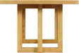 Elements International Morris Dining Table with Wood Top in Natural - Vida Furniture (Laredo,TX)