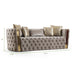 Galaxy Home Naomi Sofa in Taupe - Vida Furniture (Laredo,TX)