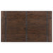 Elements International New Bedford Dining Table in Dark Brown - Vida Furniture (Laredo,TX)