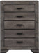 Elements International Nathan Chest in Gray Oak Lacquer - Vida Furniture (Laredo,TX)