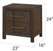 Galaxy Home Kenzo Nightstand in Brown - Vida Furniture (Laredo,TX)