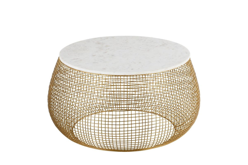 Galaxy Home T3007-36-25 Coffee Table in Gold - Vida Furniture (Laredo,TX)