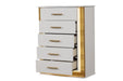 Galaxy Home Obsession Chest in White - Vida Furniture (Laredo,TX)