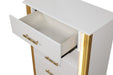 Galaxy Home Obsession Chest in White - Vida Furniture (Laredo,TX)