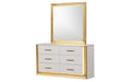 Galaxy Home Obsession Dresser in White - Vida Furniture (Laredo,TX)
