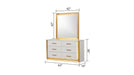 Galaxy Home Obsession Dresser in White - Vida Furniture (Laredo,TX)