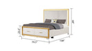 Galaxy Home Obsession King Bed in White - Vida Furniture (Laredo,TX)