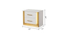 Galaxy Home Obsession Nightstand White - Vida Furniture (Laredo,TX)