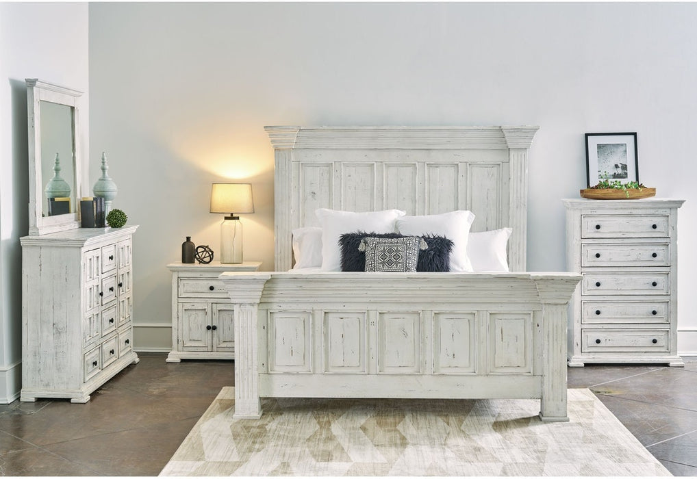 Elements International Olivia White Nightstand - Vida Furniture (Laredo,TX)