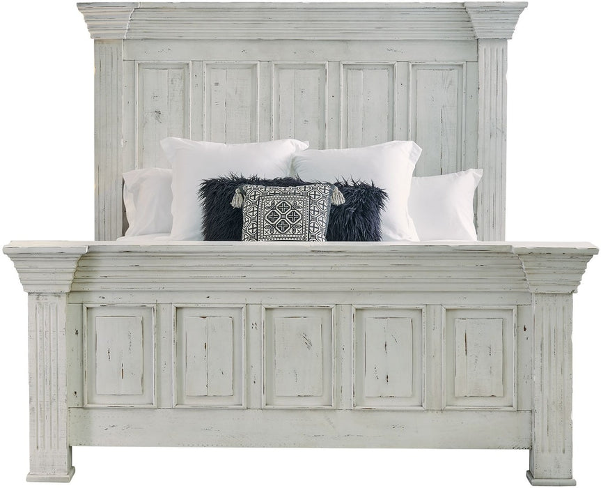 Elements International Olivia White King Panel Bed MBLV700KB - Vida Furniture (Laredo,TX)