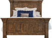 Elements International Olivia Brown Queen Panel Bed - Vida Furniture (Laredo,TX)