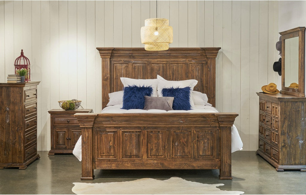 Elements International Olivia Brown Mirror - Vida Furniture (Laredo,TX)