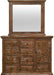 Elements International Olivia Brown 8 Drawer Dresser - Vida Furniture (Laredo,TX)
