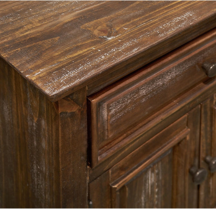 Elements International Olivia Brown 5 Drawer Chest - Vida Furniture (Laredo,TX)