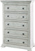 Elements International Olivia White 5 Drawer Chest - Vida Furniture (Laredo,TX)