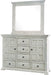 Elements International Olivia White Mirror - Vida Furniture (Laredo,TX)